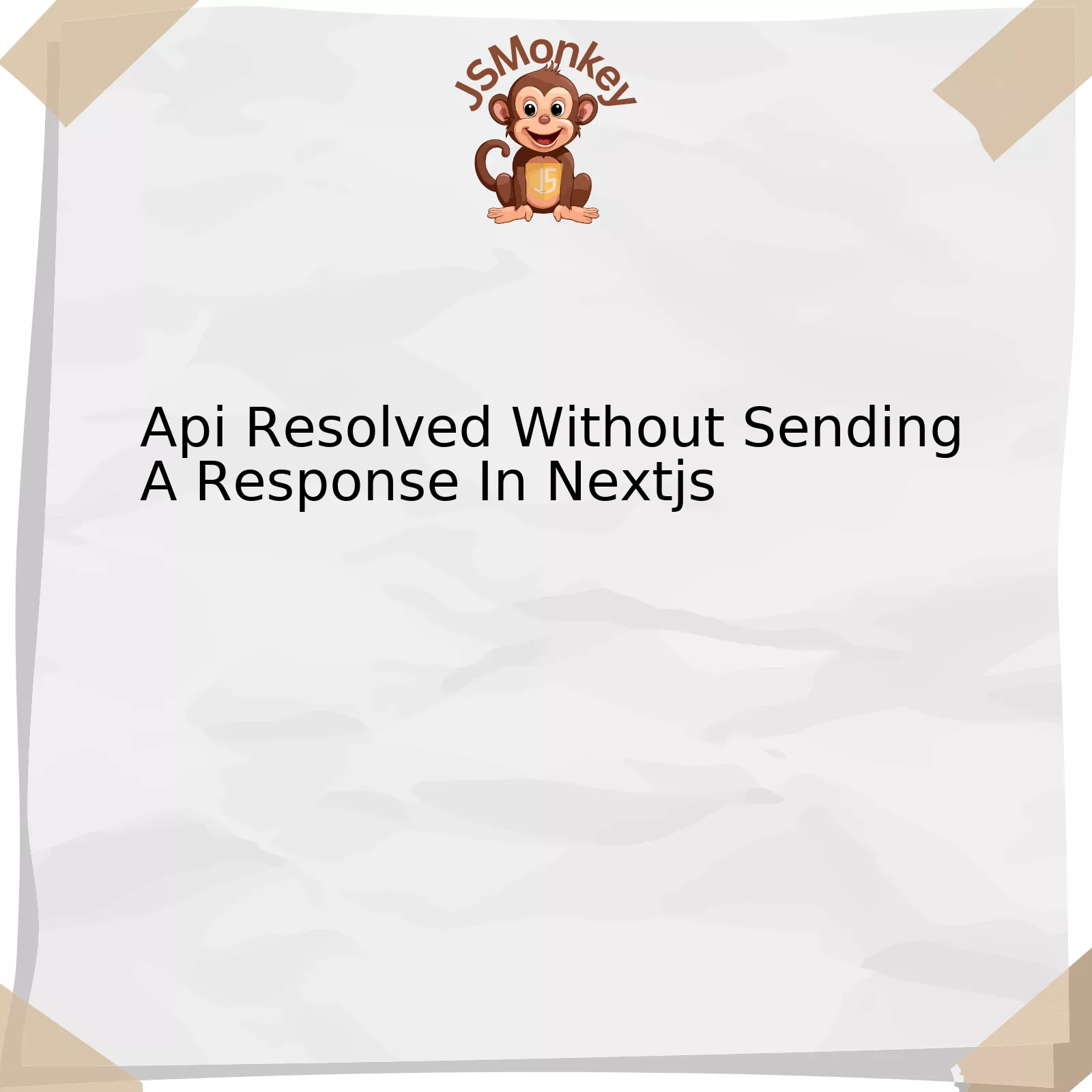 Api Resolved Without Sending A Response In Nextjs