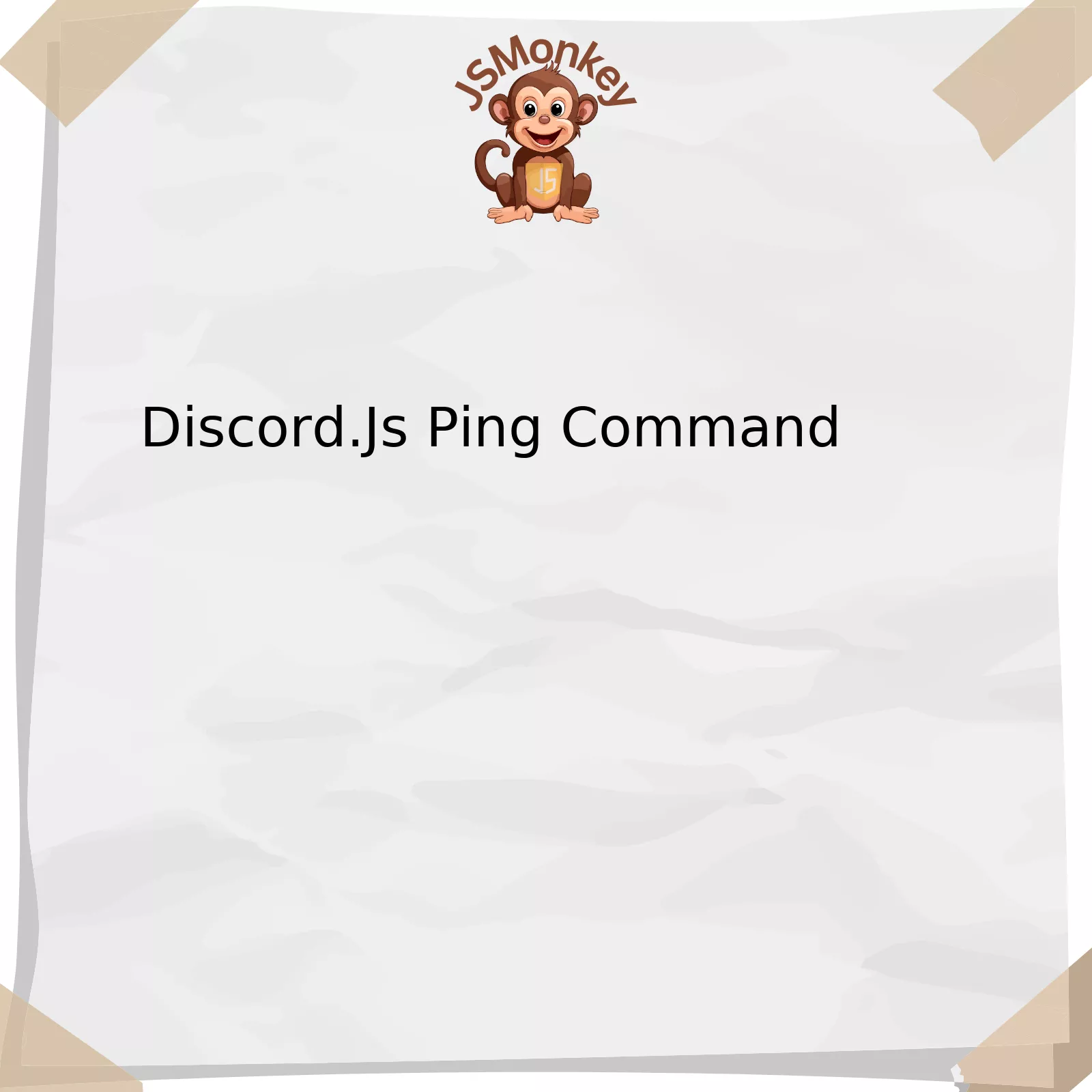 Discord.Js Ping Command