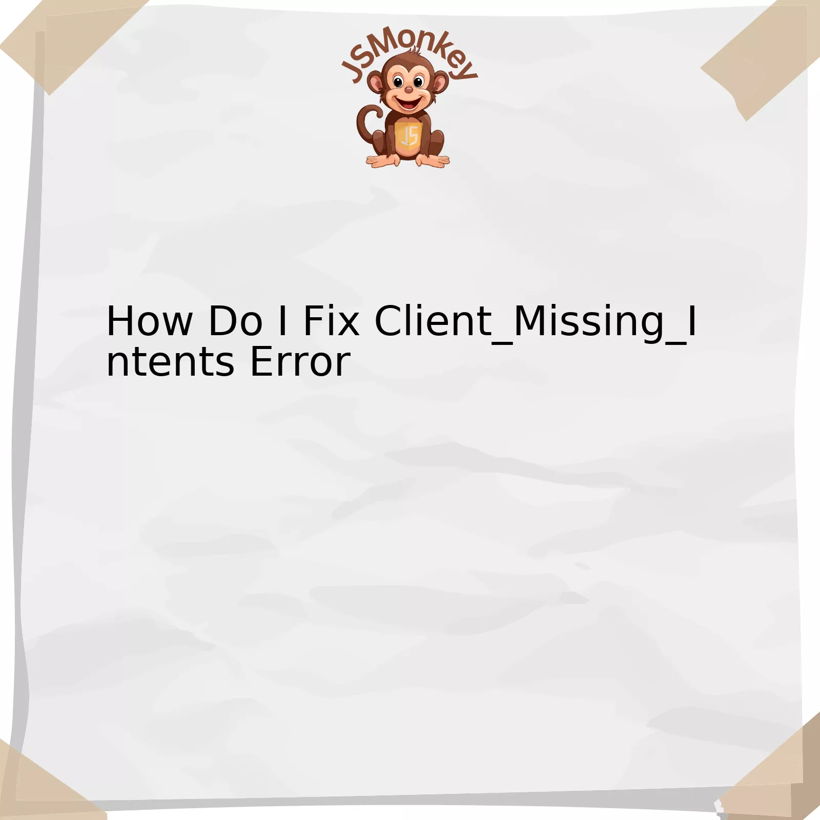 How Do I Fix Client_Missing_Intents Error