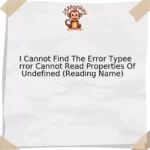 I Cannot Find The Error Typeerror Cannot Read Properties Of Undefined (Reading Name)