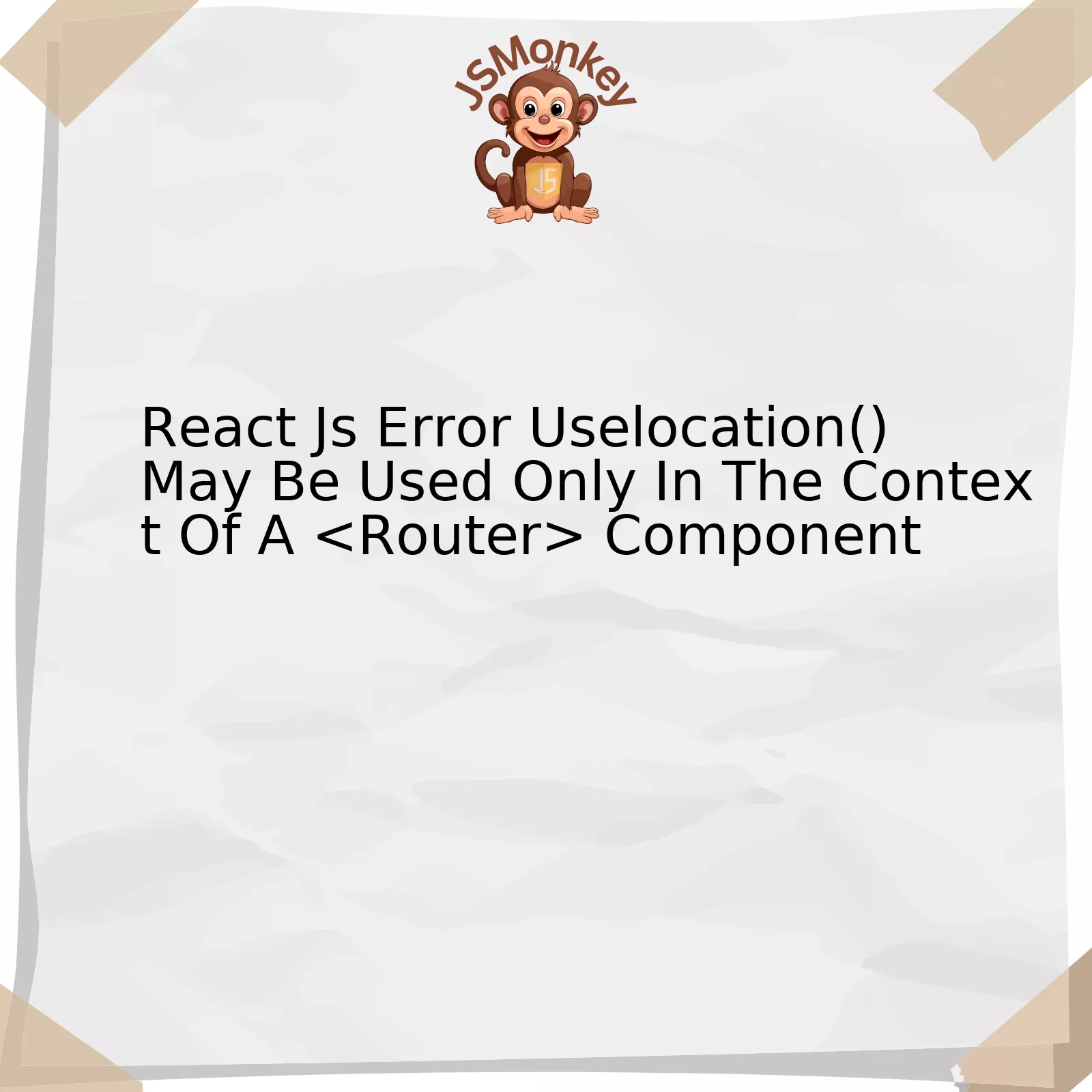 React Js Error Uselocation() May Be Used Only In The Context Of A <Router></noscript> Component” width=”300″/></center>To ensure smooth functionality in React Js, it’s crucial to understand that an error indicating “Uselocation() may be employed solely within the area of a Router element” usually occurs when trying to utilize the uselocation hook outside its designated Router component territory.<br />The `useLocation()` React Router hook error, “May be used only in the context of a `<router>` component”, usually occurs when you try to use it outside of a `<router>` block. This basically signifies that the hook is not within the scope of the route definition.</p>
<p>Let us explore and explain the cause, solution, and best practices using the table format:</p>
<table>
<tr>
<td><b>Cause</b></td>
<td>When a component that utilizes the `useLocation()` React Router hook is rendered outside of a `<router>` block, this error is triggered.</router></td>
</tr>
<tr>
<td><b>Solution</b></td>
<td>As all components employing the `useLocation()` hook must exist within a `<router>` block, a simple fix would be to wrap the offending component in a `<router>` element. By doing so, the `useLocation()` hook will gain access to the current location object, which contains useful information about the current URL state of the application.</router></router></td>
</tr>
<tr>
<td><b>Best Practice</b></td>
<td>Place components using routing hooks such as `useLocation`, `useHistory`, `useParams` under `<router>` or `<browserrouter>` blocks. It ensures every nested component has access to React Router’s methods and properties. Also, make sure to import hooks correctly from ‘react-router-dom’.</browserrouter></router></td>
</tr>
</table>
<p>For instance, if you have an App component using `useLocation()`, ensure it’s wrapped inside a `<browserrouter>` or `<router>` block.</p>
<div class=