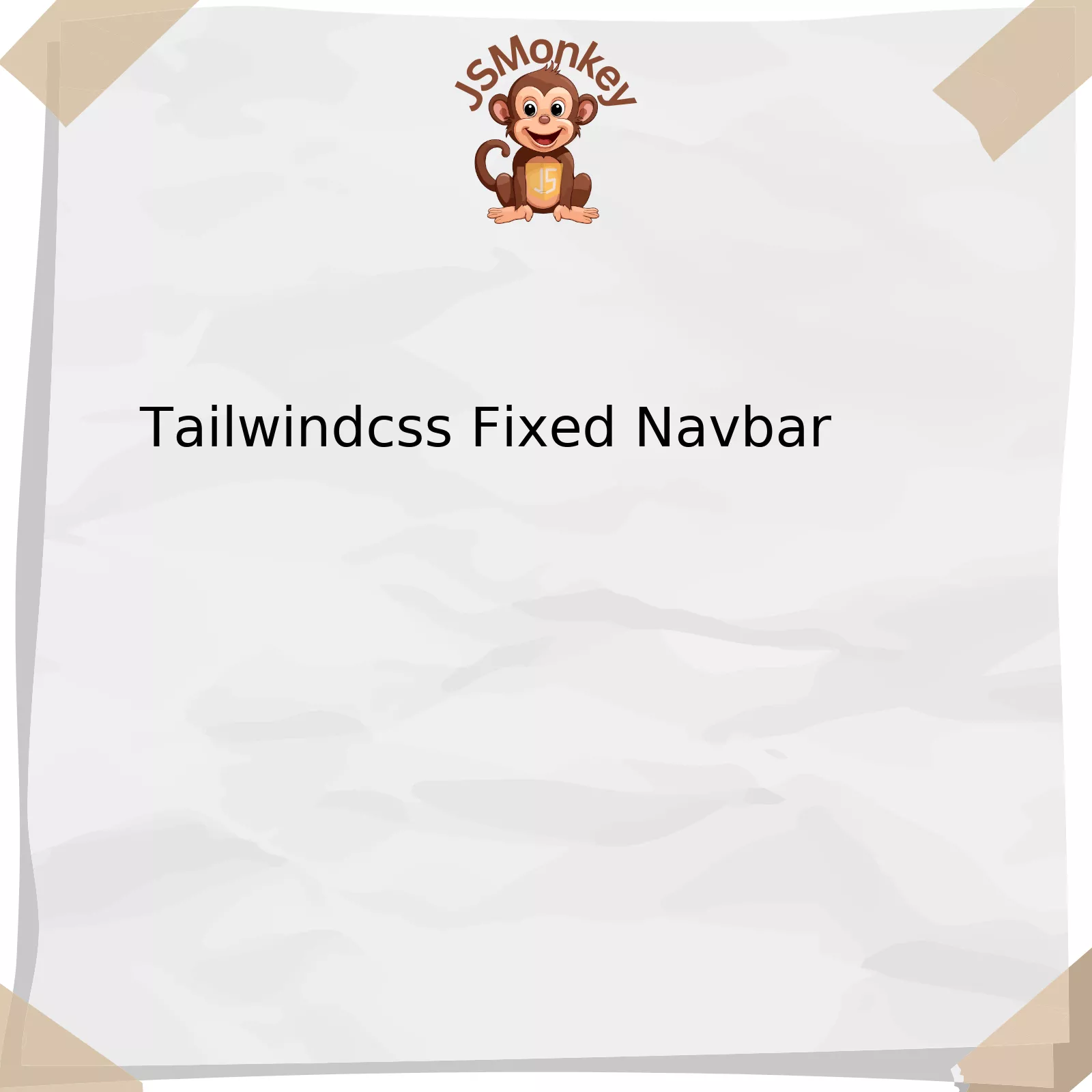 Tailwindcss Fixed Navbar