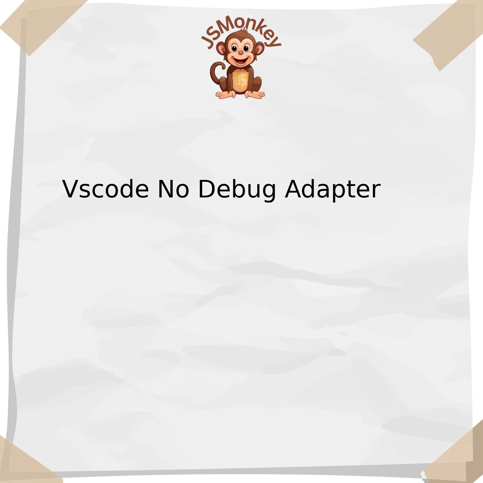 Vscode No Debug Adapter