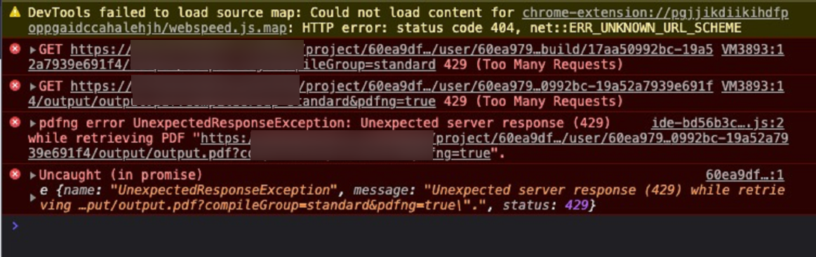 Error Message Devtools Failed To Load Sourcemap Could Not Load Content For Chrome-Extension//…