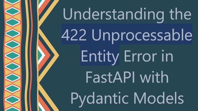 Python Fastapi Error 422 With Post Request When Sending Json Data