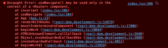 React Js Error Uselocation() May Be Used Only In The Context Of A  Component