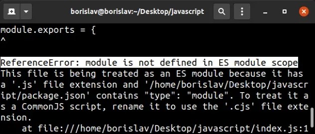 Referenceerror Require Is Not Defined In Es Module Scope