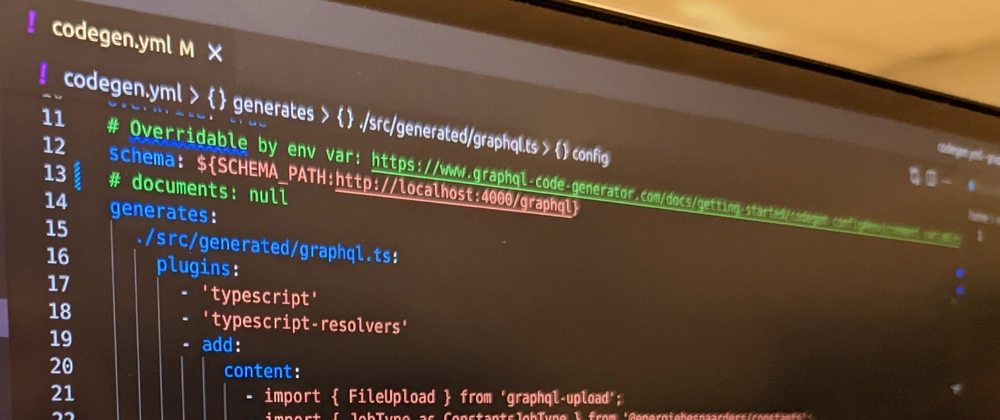 Keywords:
GraphQL code on screen - A journey towards a type-safe GraphQL API server - DEV Community