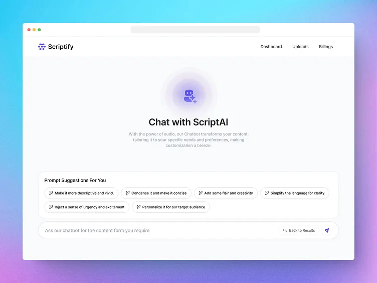 AI chatbot interface - AI Chatbot Screen by Prathamesh Agrawal on Dribbble
